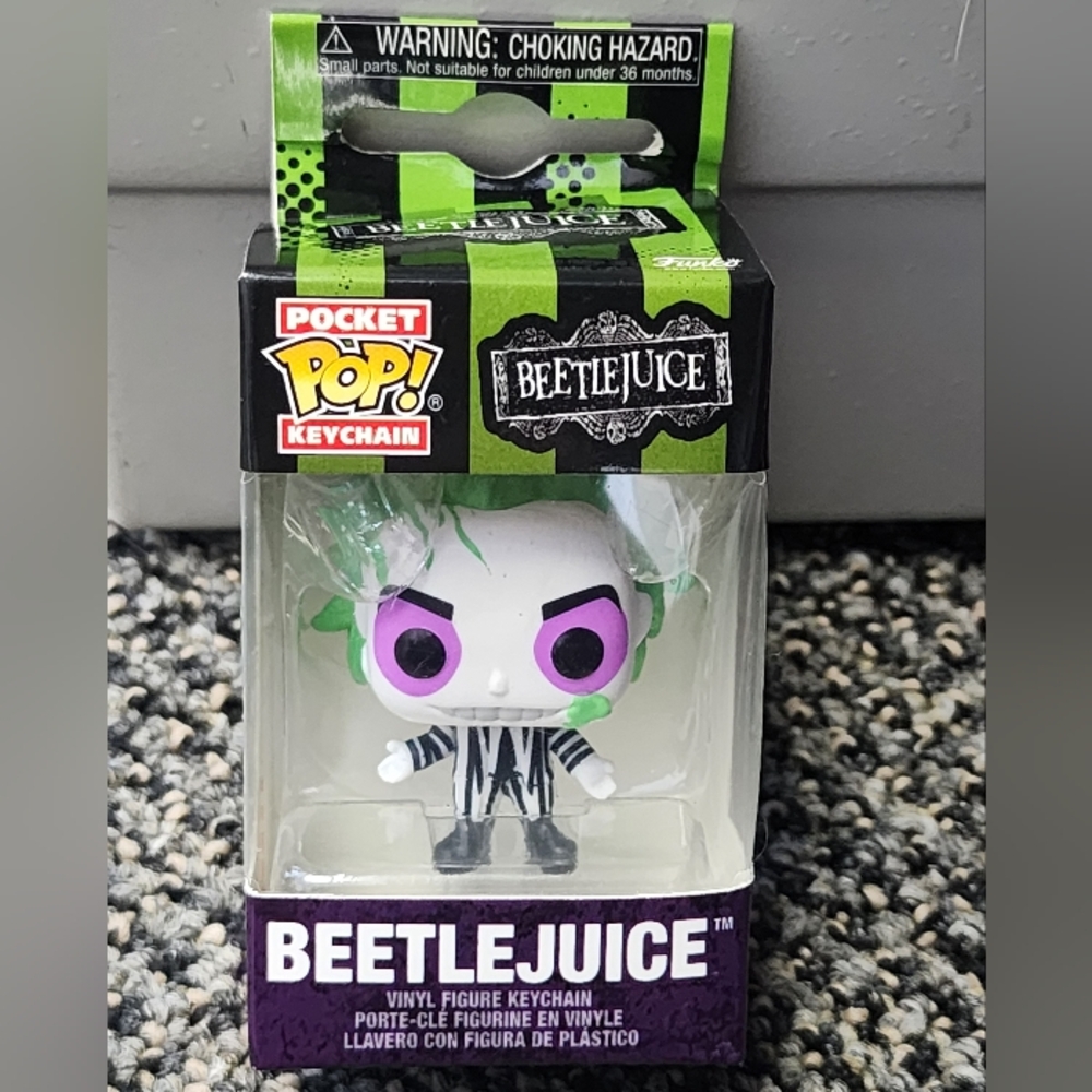 New In Box Funko POP Keychain Beetlejuice Beetlejuice Beetlejuice